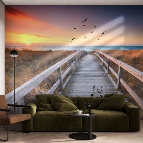 Fotomural Autadhesivo Deluxe Sticker - Camino a lo desconocido - Paisaje, Mar, Playa - 350x256 cm