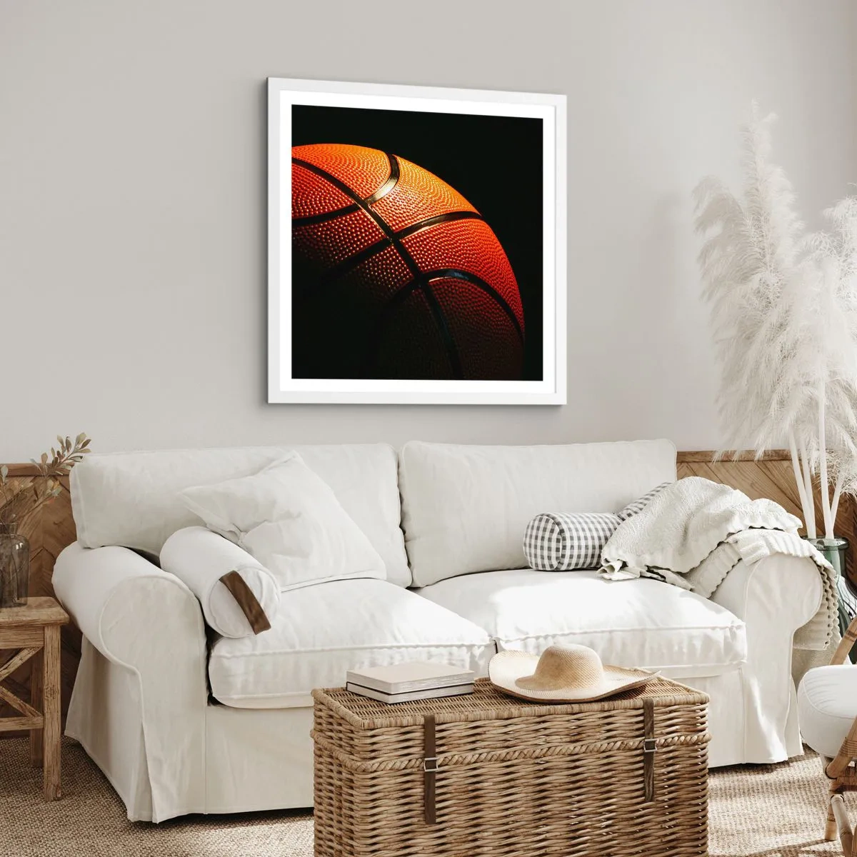 Póster en marco blanco - Hermoso como un planeta - 30x30 cm