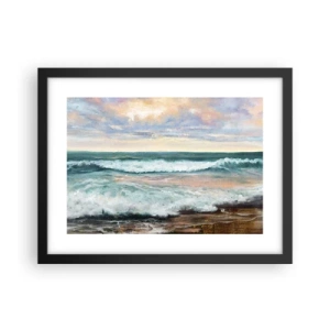 Póster en marco negro - Aquí suavizarás tu alma - 40x30 cm