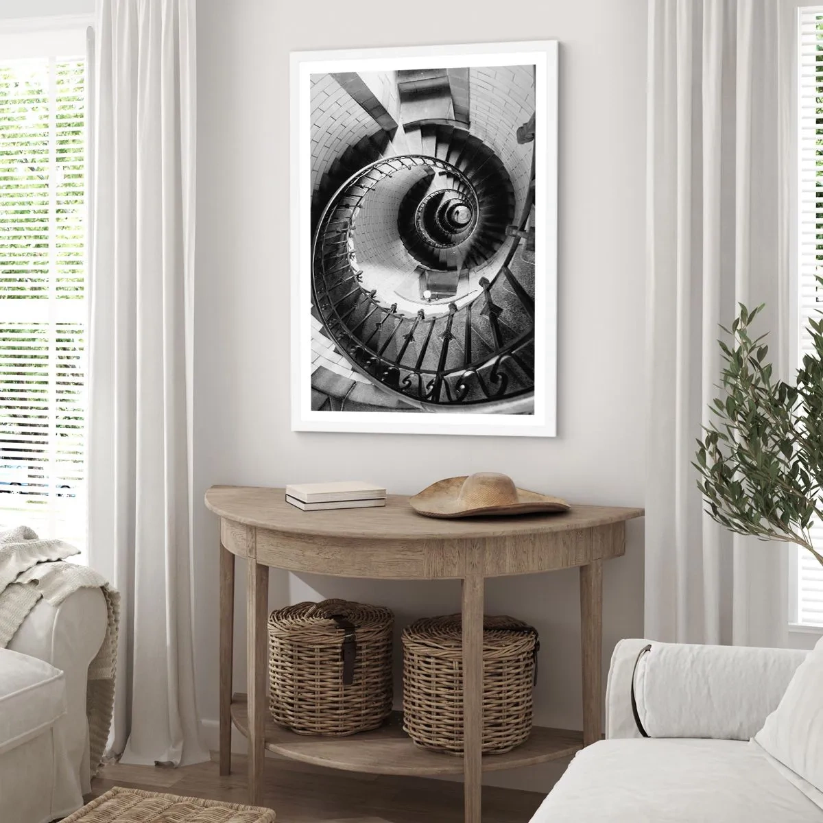 Póster en marco blanco - Cada vez más alto - 70x100 cm