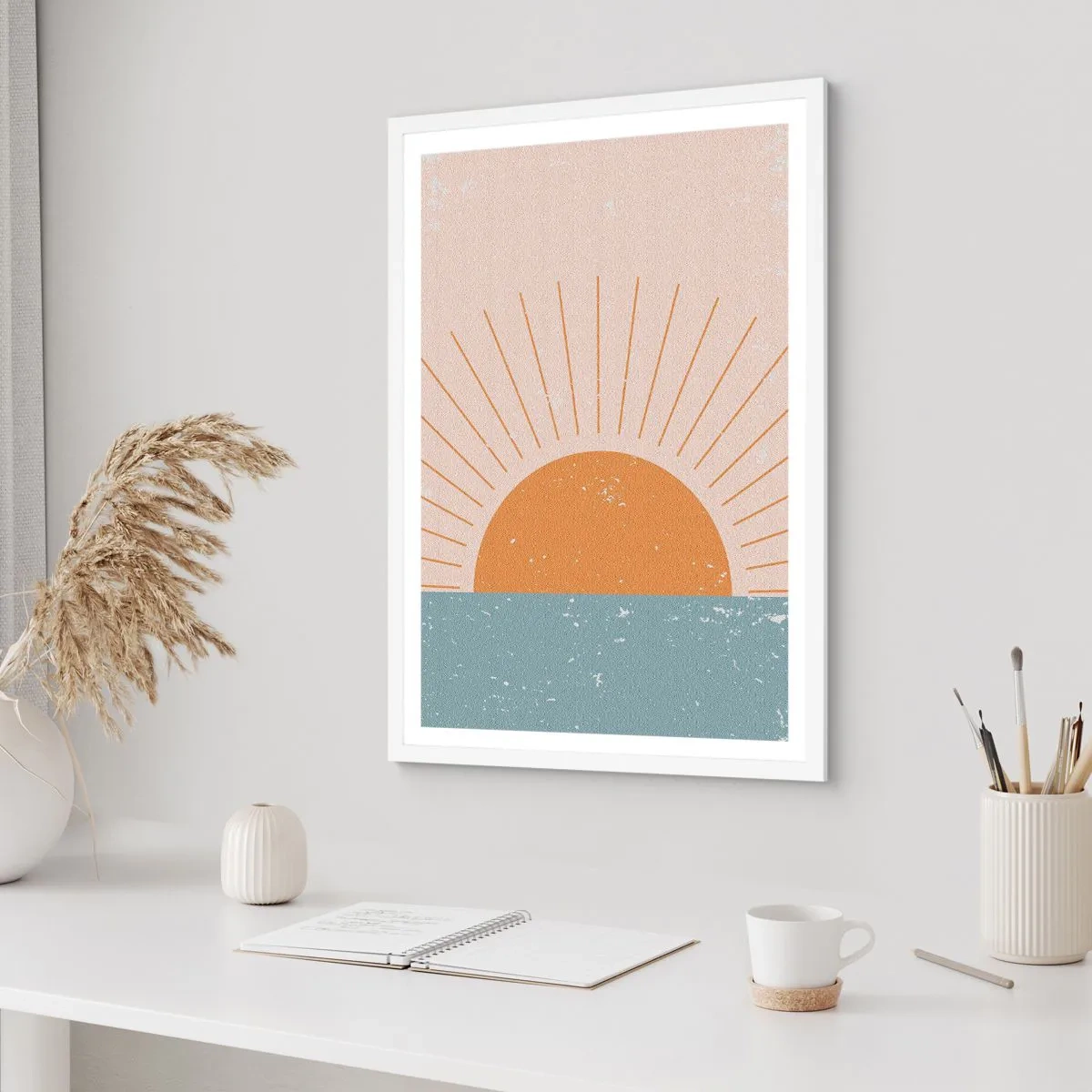 Póster en marco blanco - La maravilla de cada día - 30x40 cm