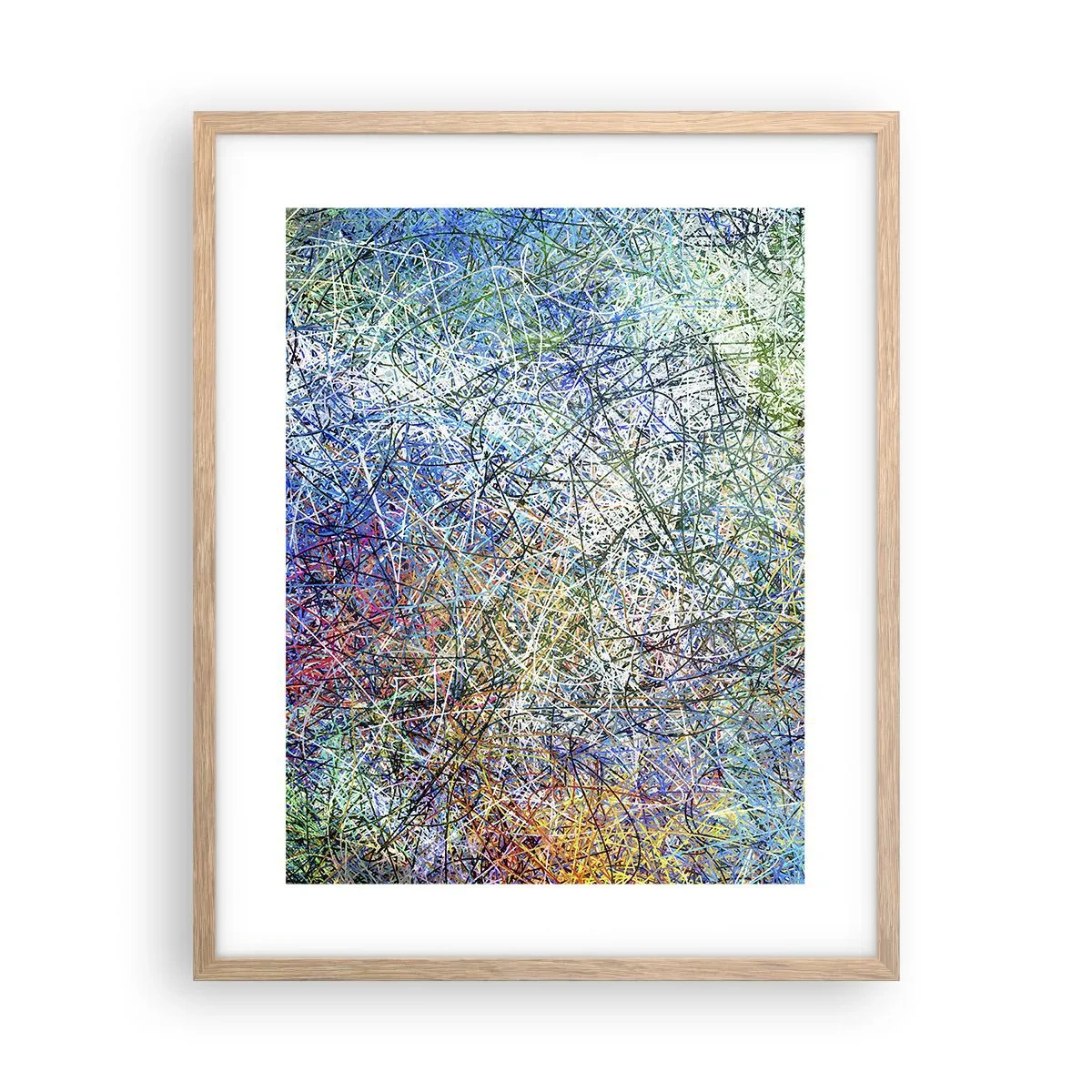 Póster en marco roble claro - No es tan fácil - 40x50 cm