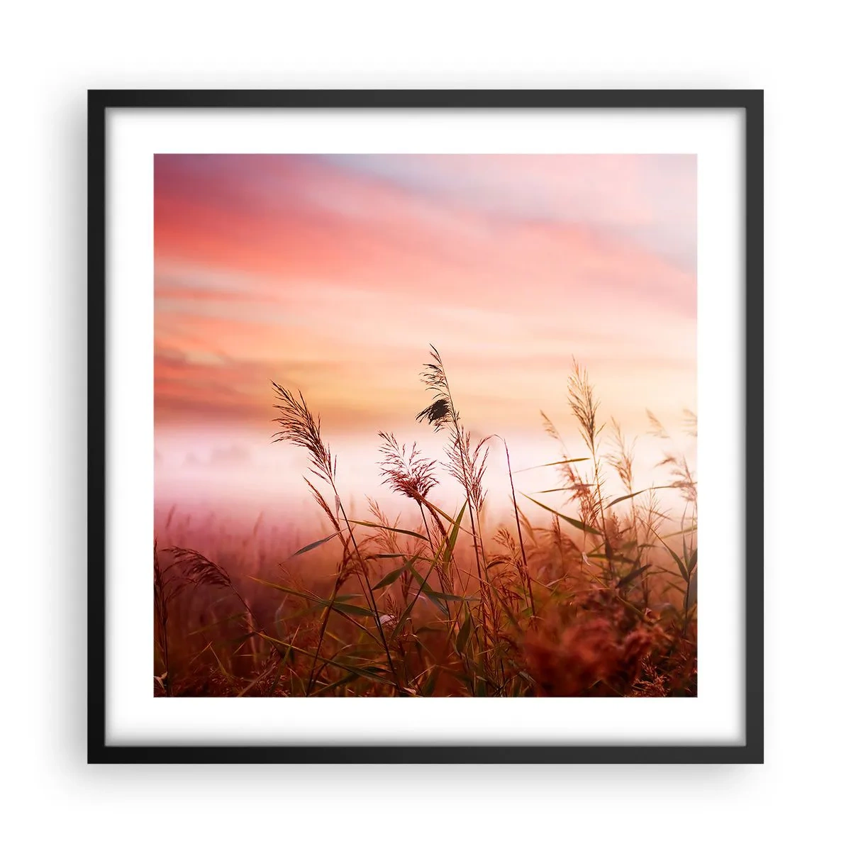 Póster en marco negro - El arte del viento - 50x50 cm