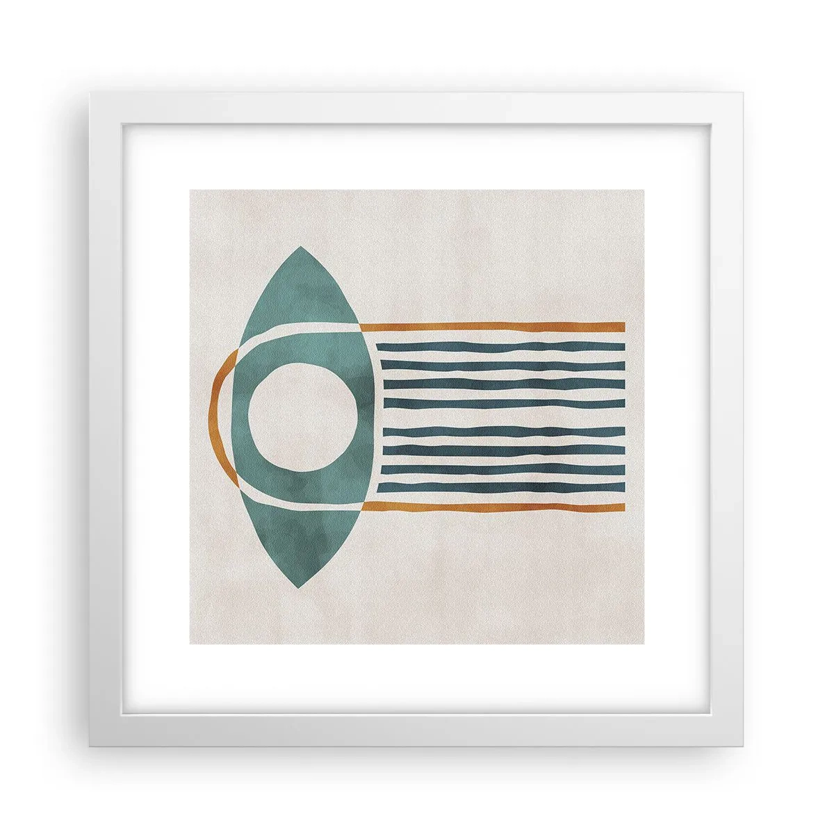 Póster en marco blanco - Signos y rituales - 30x30 cm