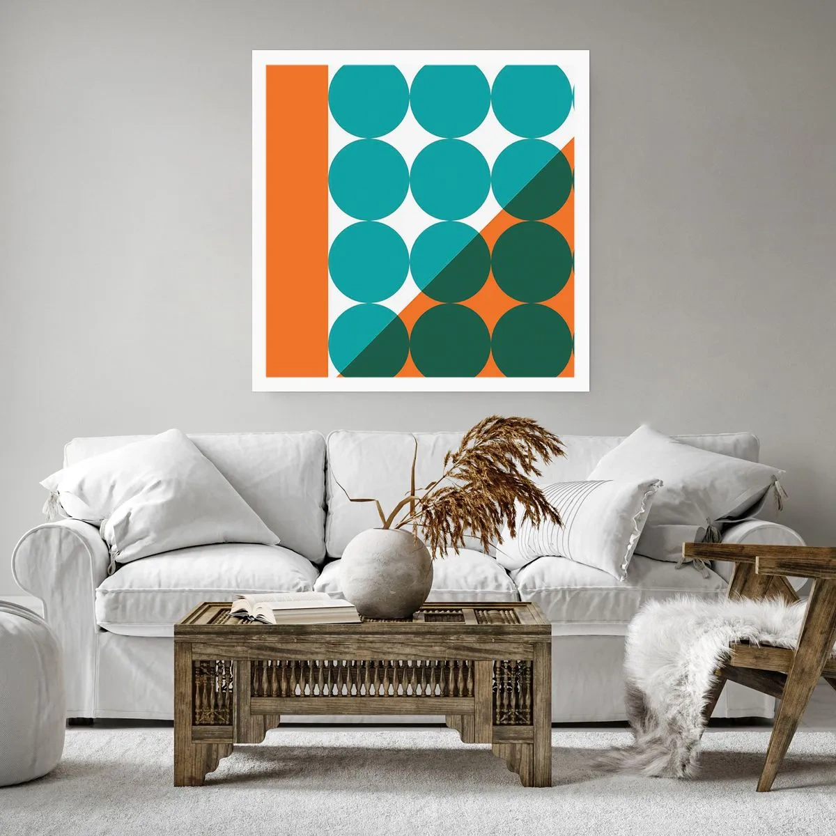 Póster - Hacia arriba y en diagonal - 60x60 cm