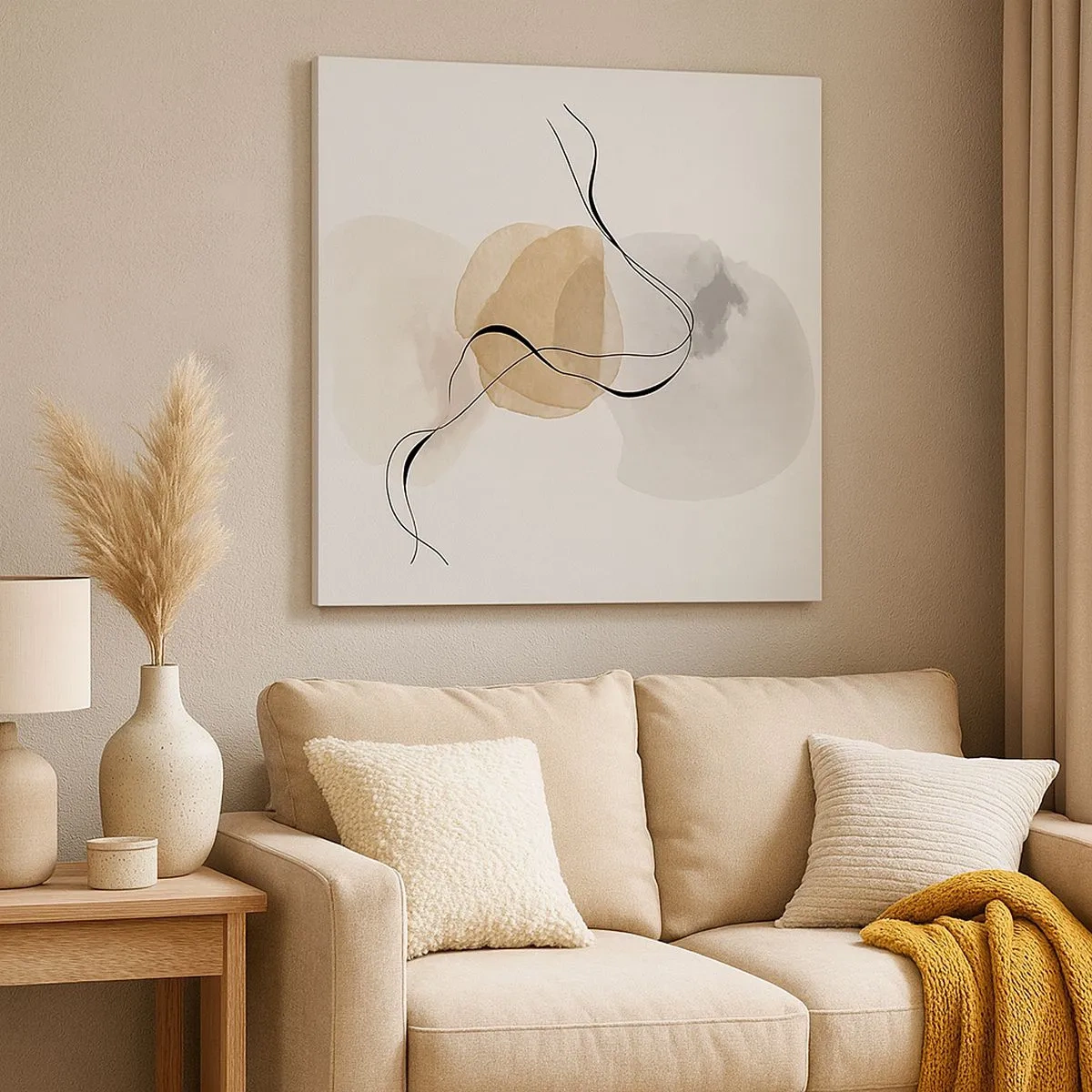 Cuadro sobre lienzo - Impresión de Imagen - Pompas de aire - 30x30 cm