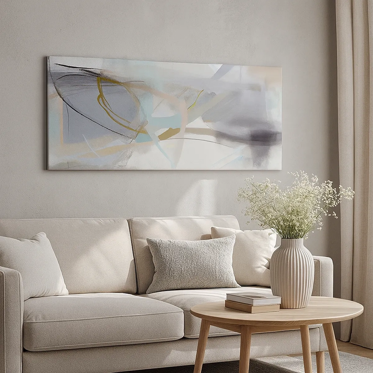 Cuadro sobre lienzo - Impresión de Imagen - Abstracción brumosa - 30x30 cm