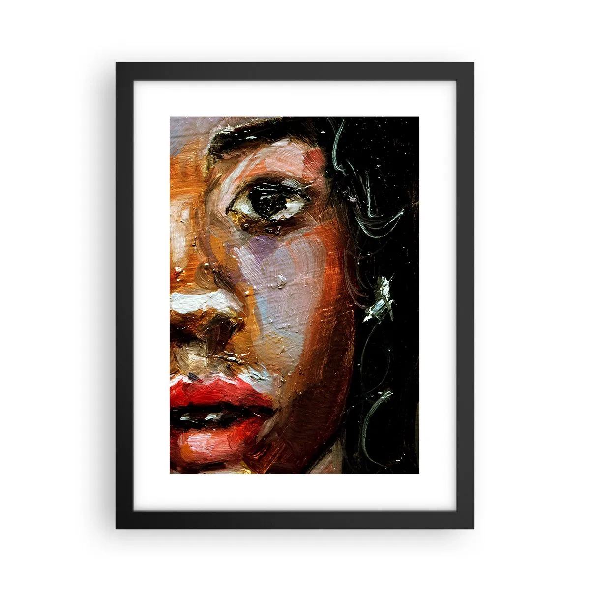 Póster en marco negro - La mitad de mi ser - 30x40 cm