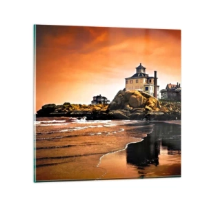 Cuadro sobre vidrio - Impresiones sobre Vidrio - La elegancia de la costa oeste - 30x30 cm