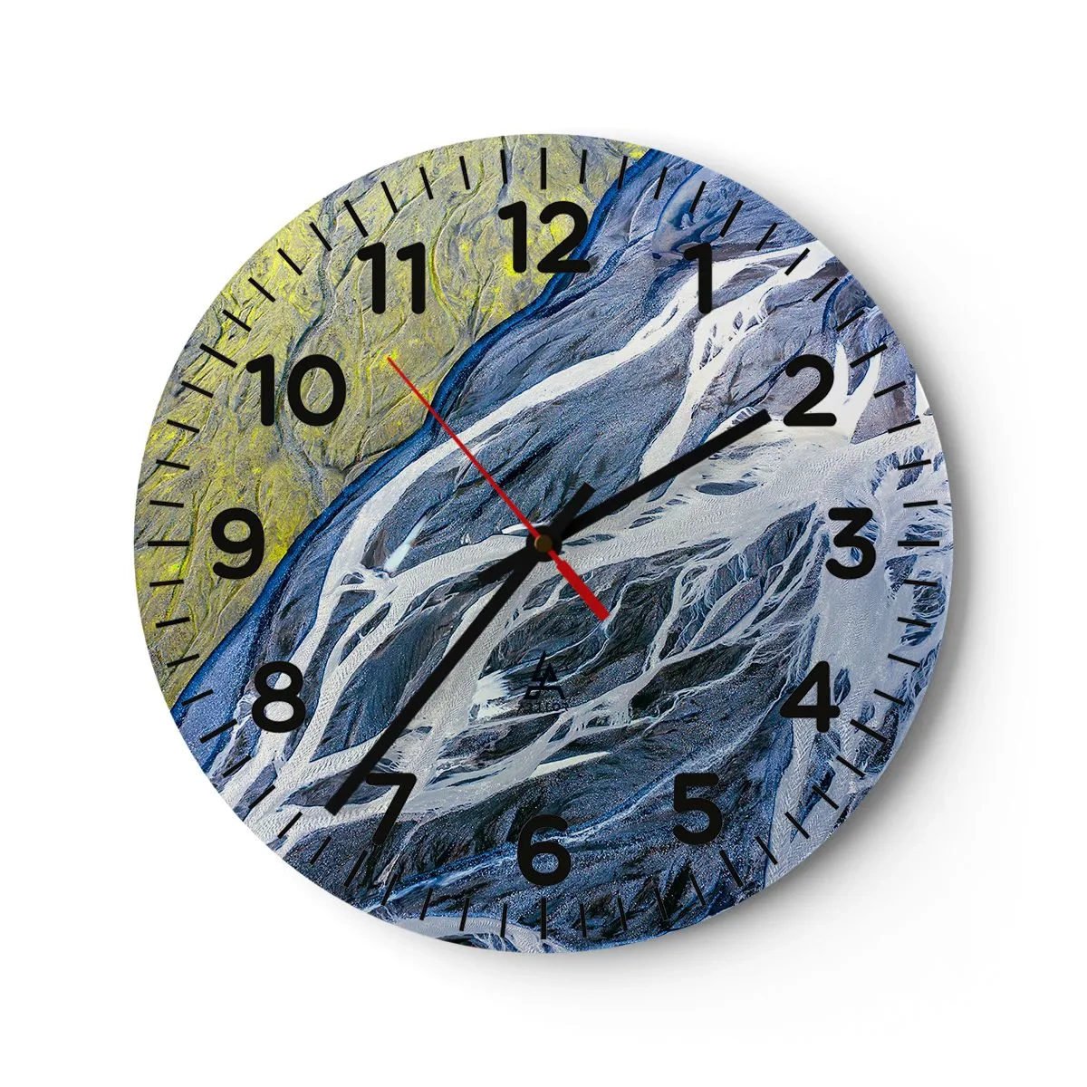 Reloj de pared - Reloj de vidrio - Las pinturas rupestres de la naturaleza - 40x40 cm