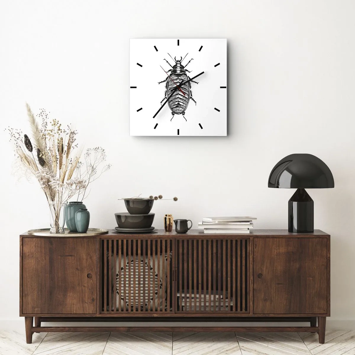 Reloj de pared - Reloj de vidrio - ¡Qué espécimen! - 40x40 cm
