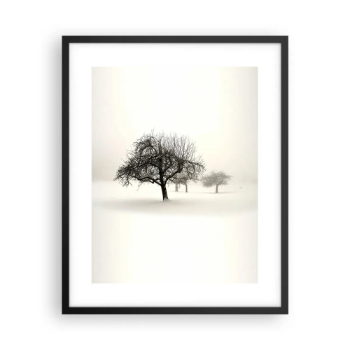Póster en marco negro - Sueño de invierno - 40x50 cm