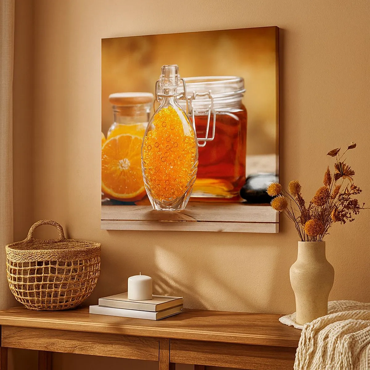 Cuadro sobre lienzo - Impresión de Imagen - Sabores y aromas soleados - 30x30 cm