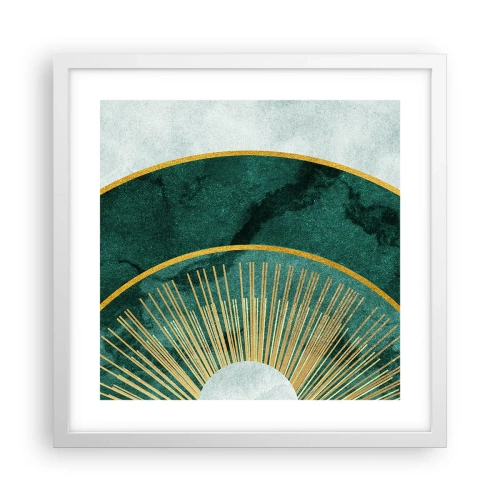 Póster en marco blanco - Un sistema solar diferente - 40x40 cm