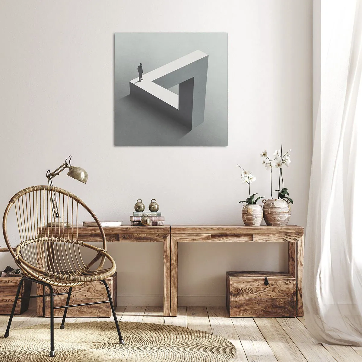 Cuadro sobre lienzo - Impresión de Imagen - Y, sin embargo, es posible - 40x40 cm