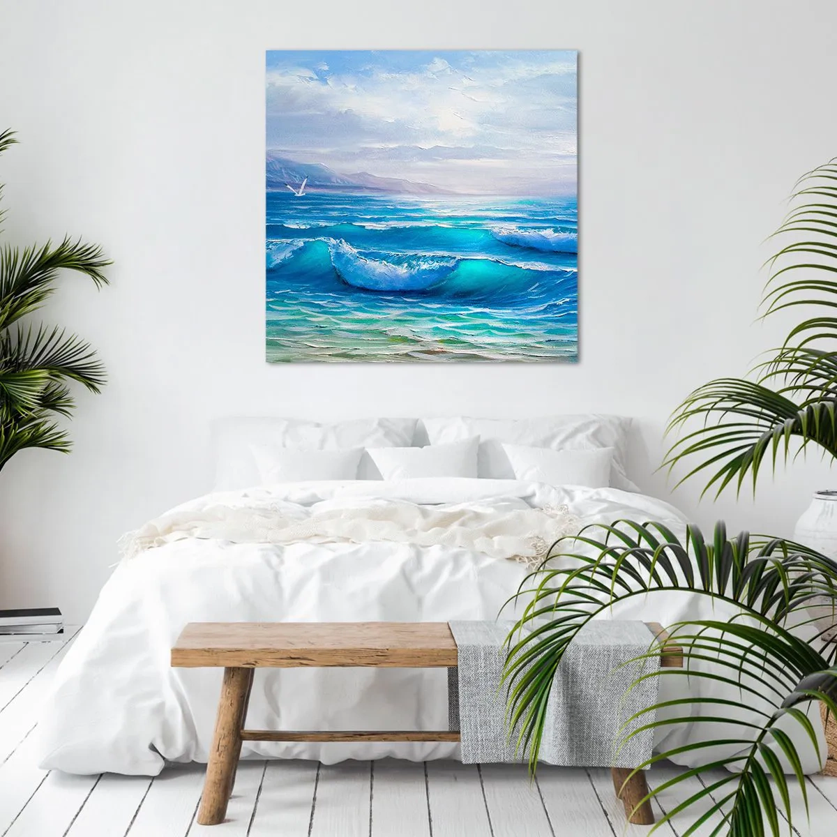 Cuadro sobre lienzo - Impresión de Imagen - Trae consuelo - 60x60 cm