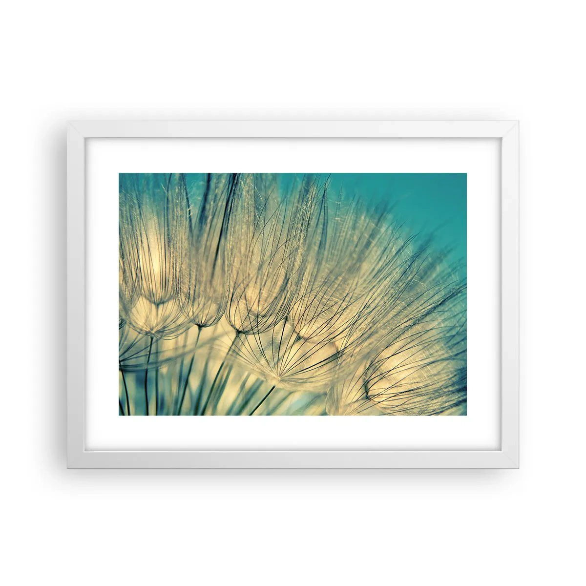 Póster en marco blanco - Esperando el viento - 40x30 cm