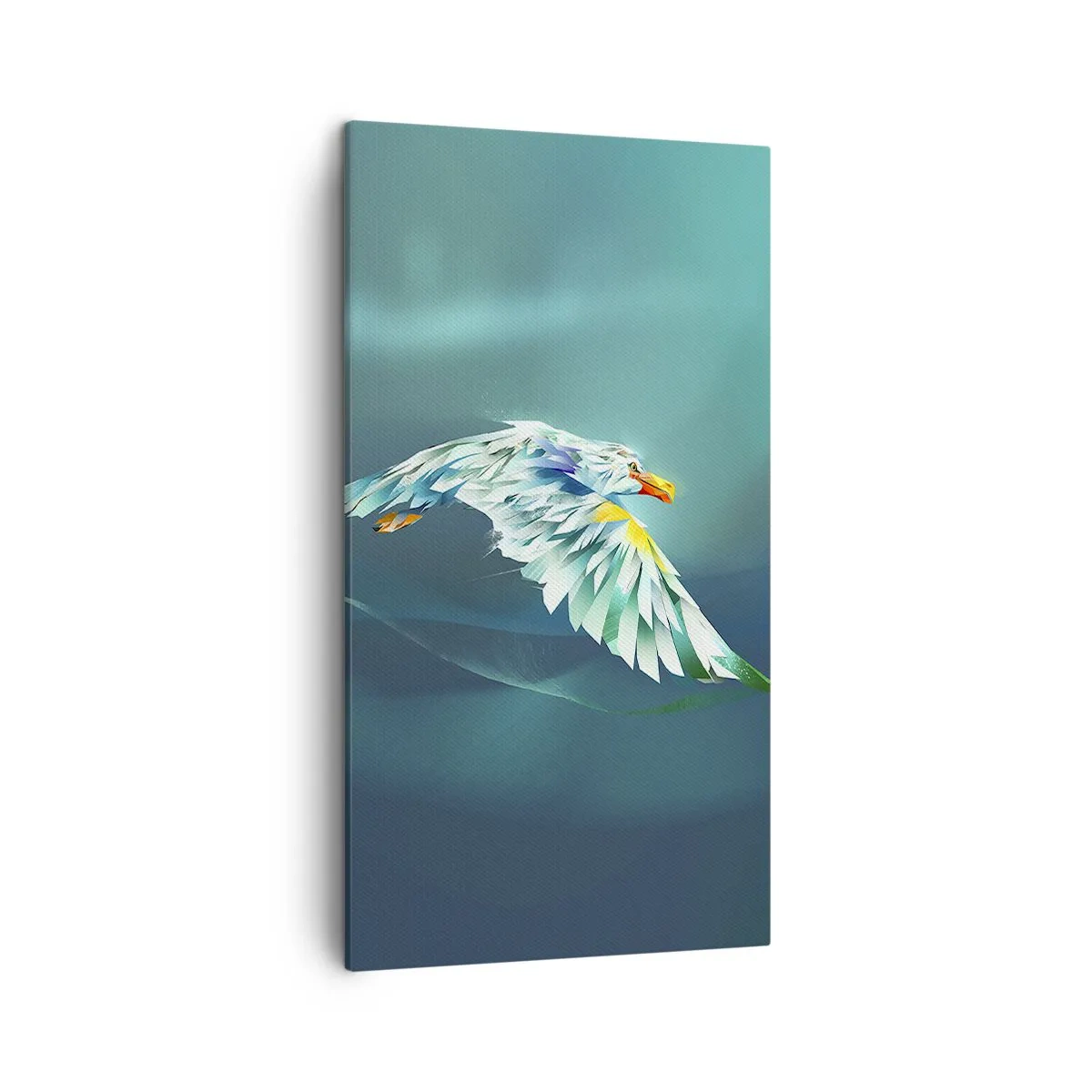 Cuadro sobre lienzo - Impresión de Imagen - El poder del vuelo del águila - 45x80 cm