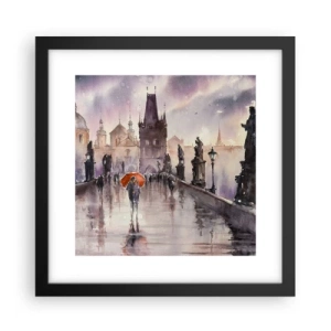 Póster en marco negro - La gente no cambia - 30x30 cm