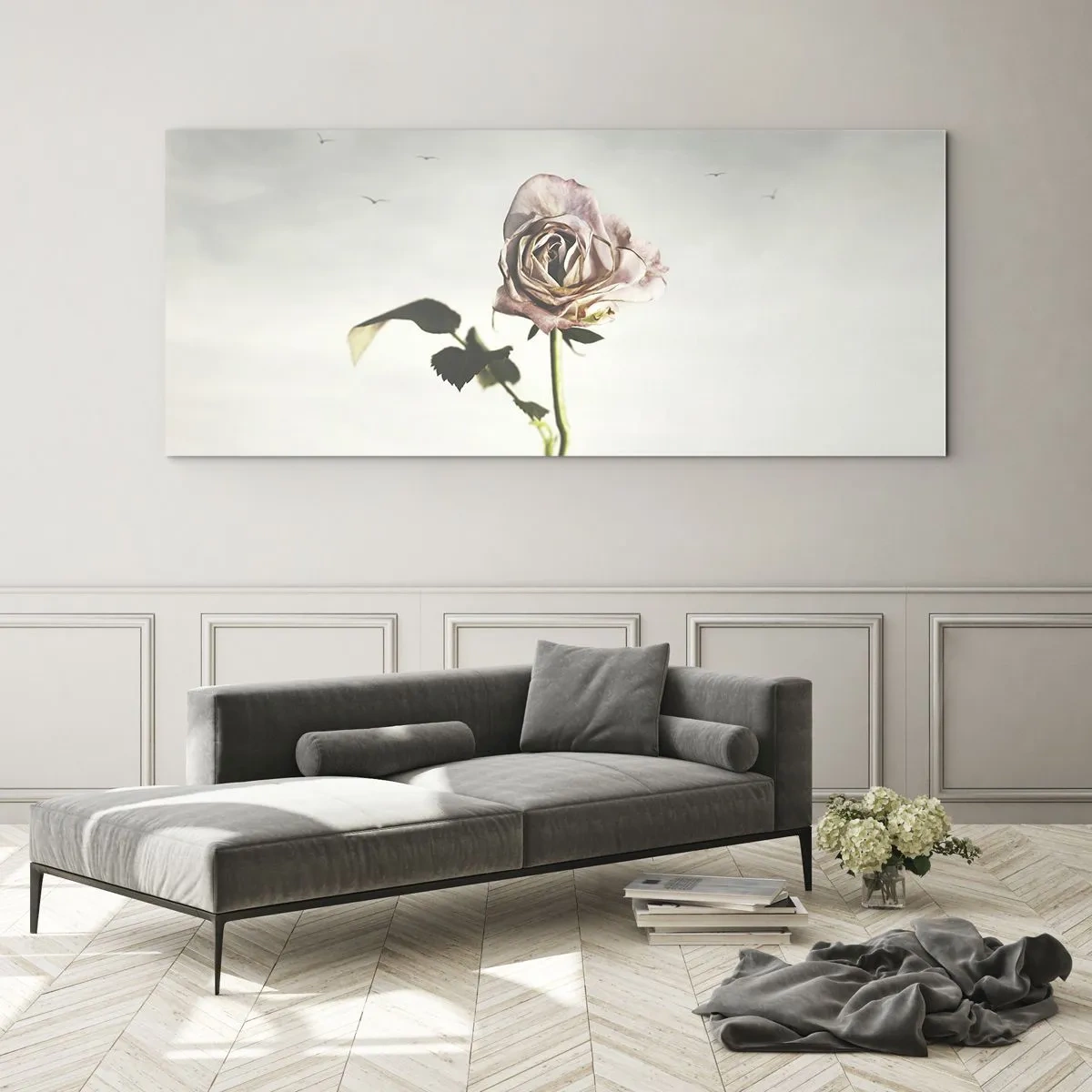 Cuadro sobre vidrio - Impresiones sobre Vidrio - Bienvenida a la primavera - 100x40 cm