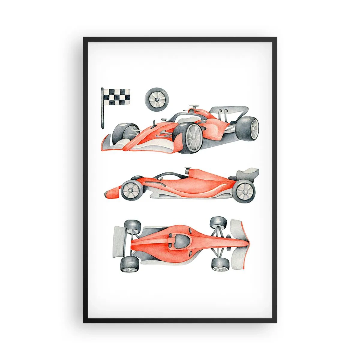 Póster en marco negro - Para alcanzar un sueño - 61x91 cm