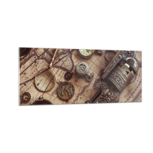 Cuadro sobre vidrio - Impresiones sobre Vidrio - La aventura llama - 100x40 cm