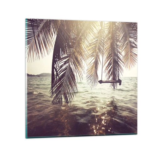 Cuadro sobre vidrio - Impresiones sobre Vidrio - Columpiar la imaginación - 60x60 cm