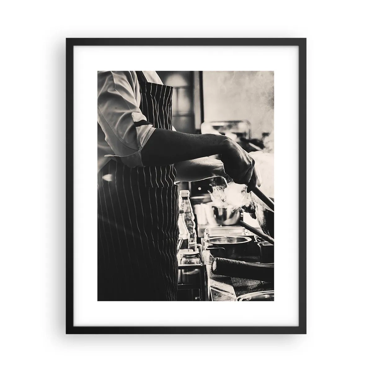 Póster en marco negro - Alquimia de sabores - 40x50 cm