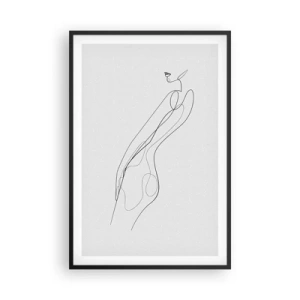 Póster en marco negro - Apenas una promesa - 61x91 cm