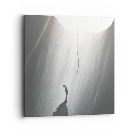 Cuadro sobre lienzo - Impresión de Imagen - Siempre hay una salida - 40x40 cm