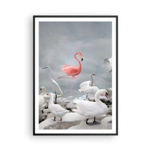 Póster en marco negro - ¿De dónde vengo? - 70x100 cm