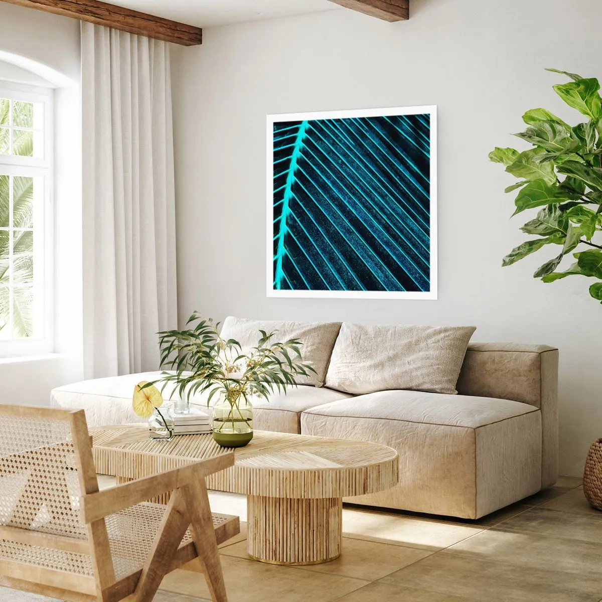 Póster - La textura del verde - 40x40 cm