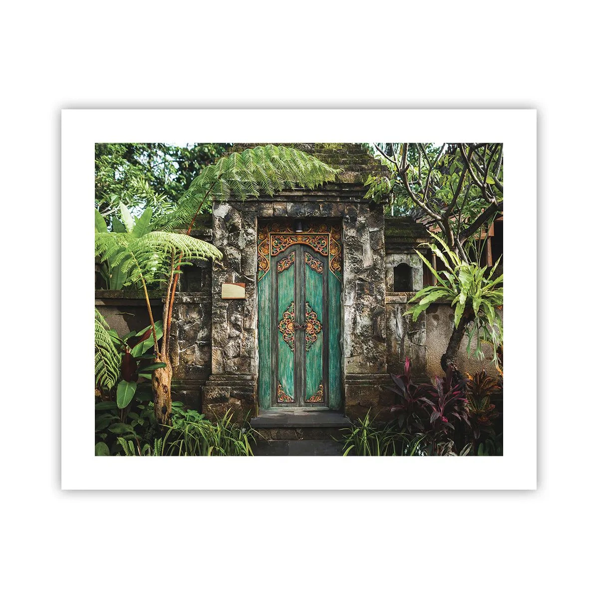 Póster - Una puerta a un mundo exótico - 50x40 cm