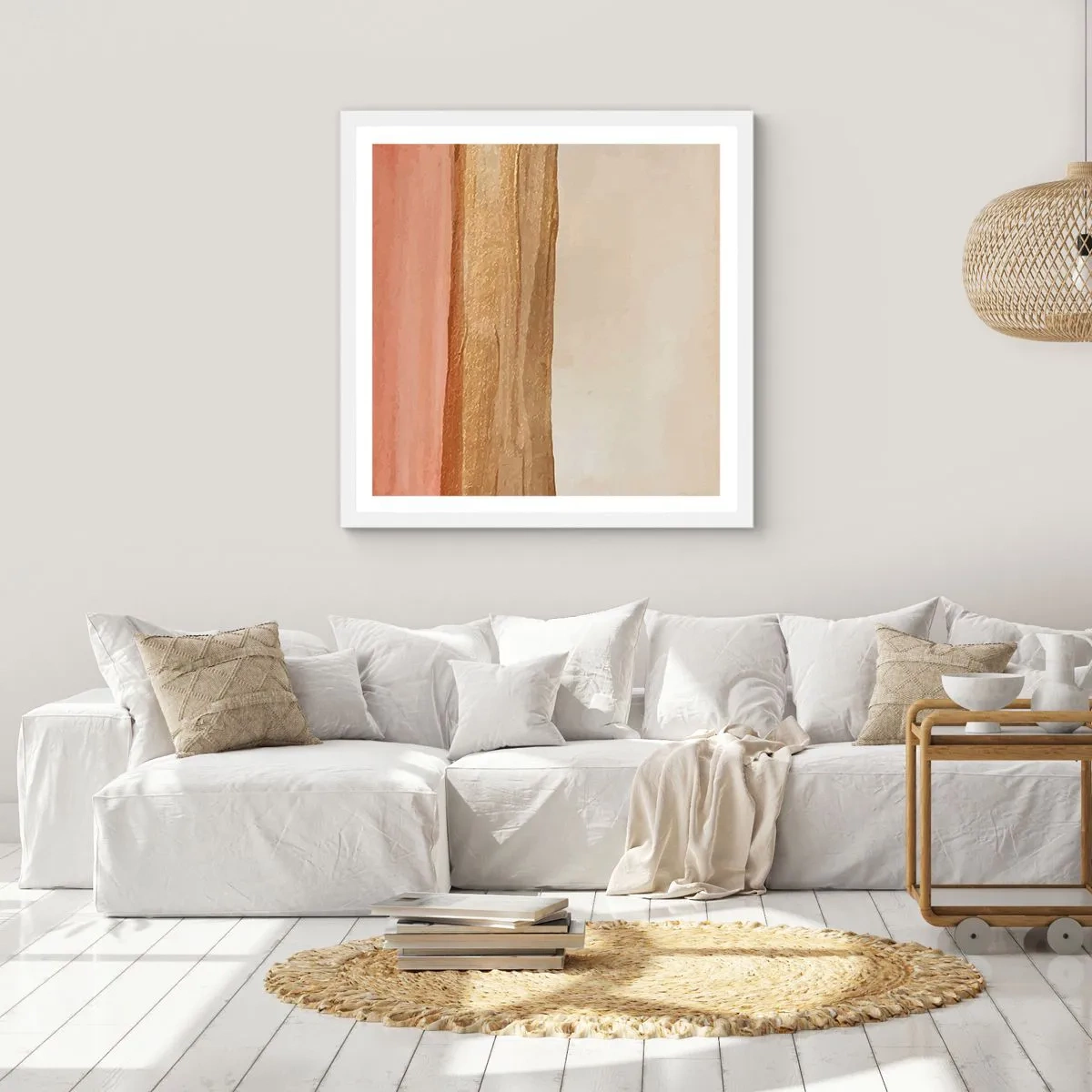 Póster en marco blanco - Composición vertical - 40x40 cm