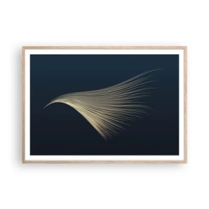 Póster en marco roble claro - Como el cabello de un ángel - 100x70 cm