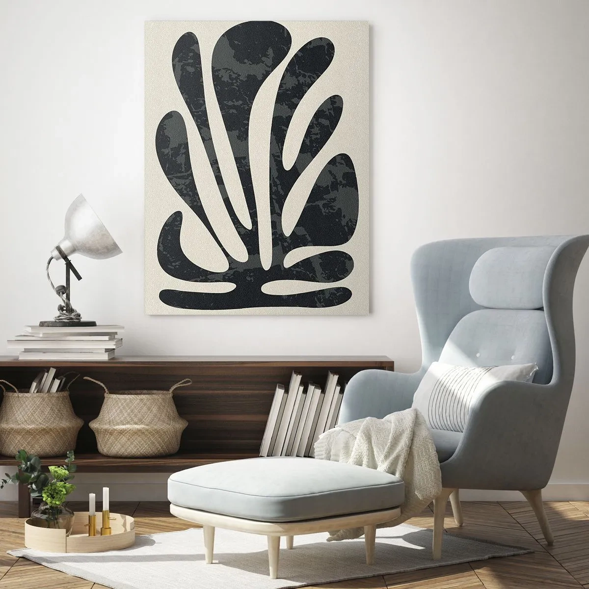Cuadro sobre vidrio - Impresiones sobre Vidrio - Abstracción con varios extremos - 70x100 cm