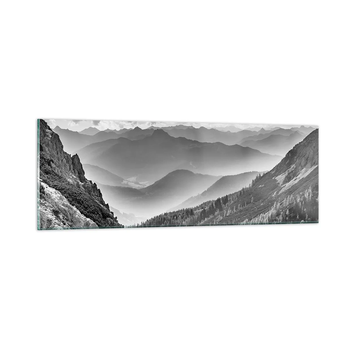 Cuadro sobre vidrio - Impresiones sobre Vidrio - Hasta el horizonte - 90x30 cm