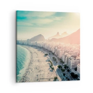 Cuadro sobre lienzo - Impresión de Imagen - Vacaciones perpetuas en Río - 50x50 cm