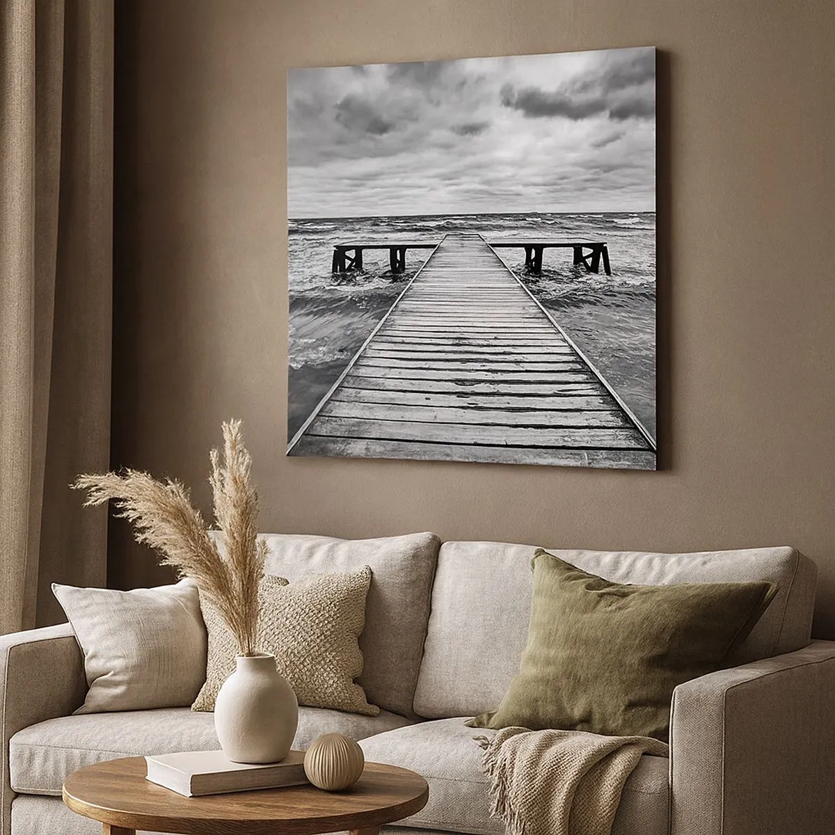 Cuadro sobre lienzo - Impresión de Imagen - Estoy esperando que sople el viento... - 30x30 cm