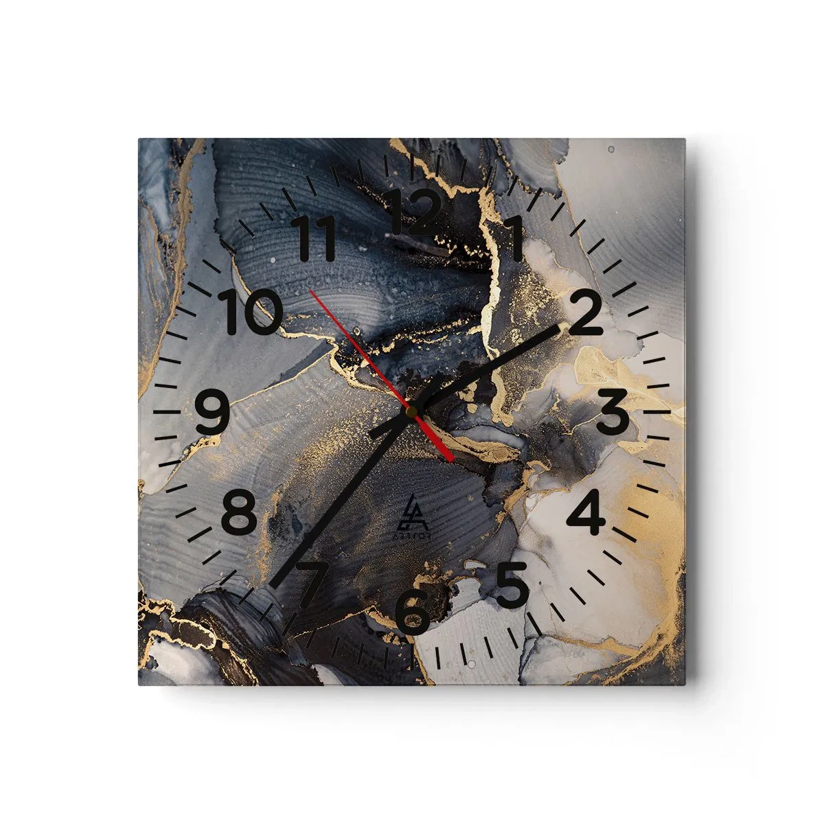 Reloj de pared - Reloj de vidrio - La vida de una piedra - 40x40 cm