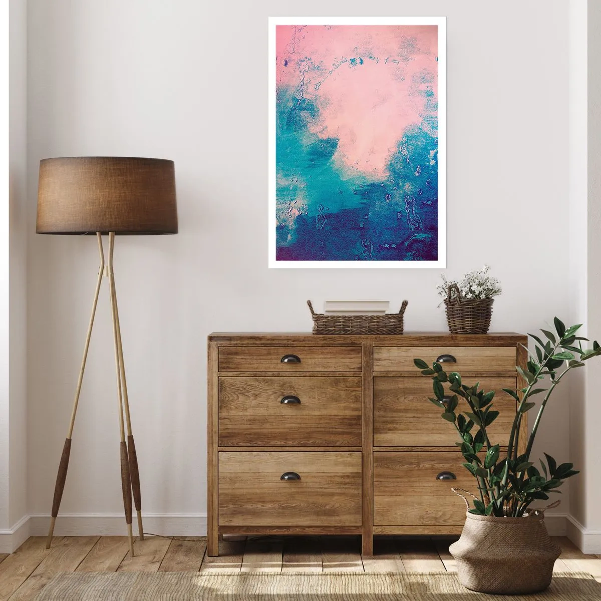 Póster - Abrazo azul - 30x40 cm