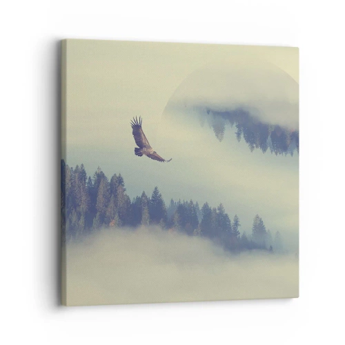 Cuadro sobre lienzo - Impresión de Imagen - Vi la sombra de un águila - 30x30 cm