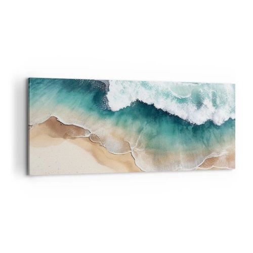 Cuadro sobre lienzo - Impresión de Imagen - Un encuentro eterno - 100x40 cm