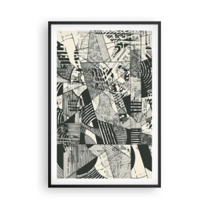 Póster en marco negro - La dinámica del presente - 61x91 cm