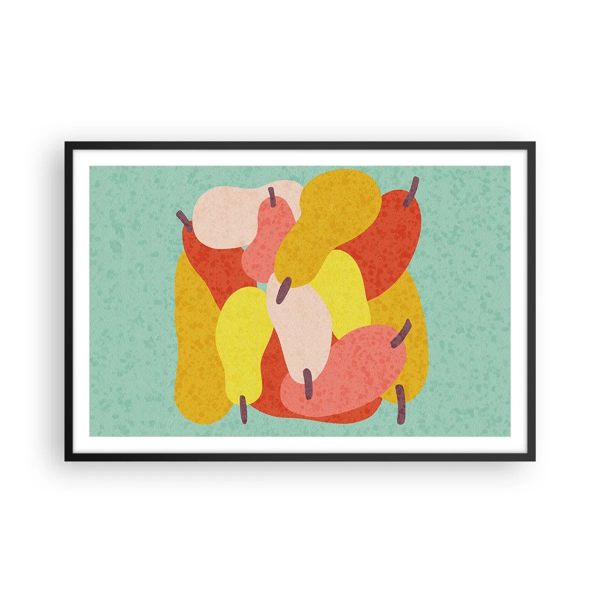 Póster en marco negro - Saborear el sol del verano - 91x61 cm