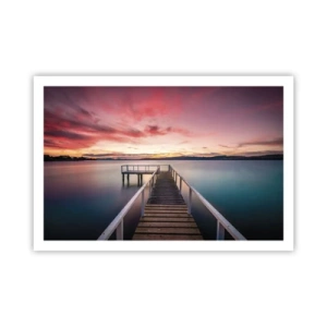 Póster - La suave llama del atardecer - 91x61 cm