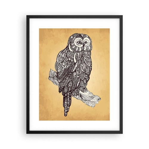 Póster en marco negro - Intrincados ornamentos de sabiduría - 40x50 cm