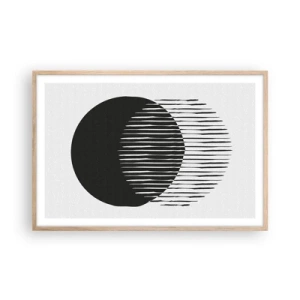 Póster en marco roble claro - Su alter ego - 91x61 cm