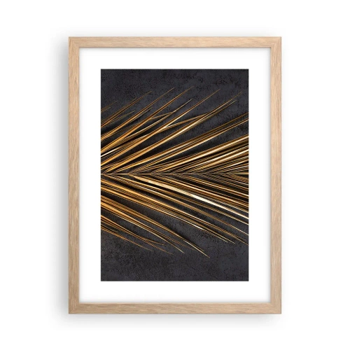 Póster en marco roble claro - El oro de los trópicos - 30x40 cm