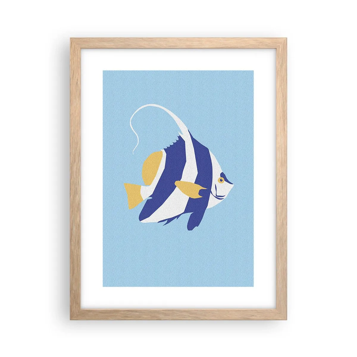 Póster en marco roble claro - Miss aguas tropicales - 30x40 cm